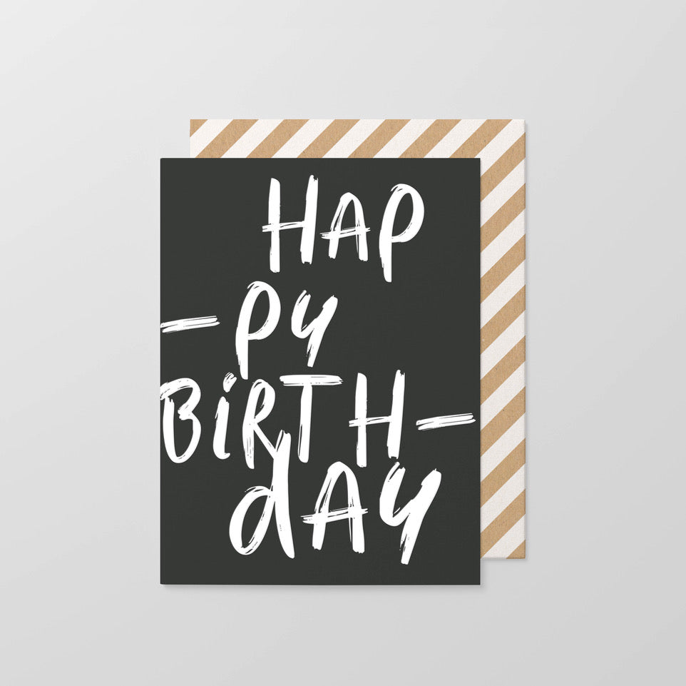 Hap-py Birth-day  - Greeting Card