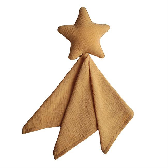 Lovey Blanket - Fall Yellow Star