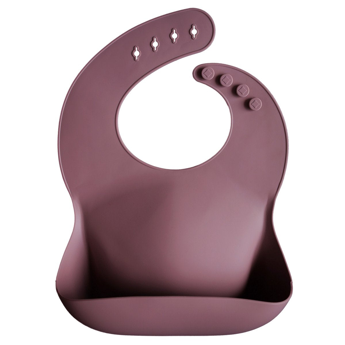 Silicone Baby Bib (Dusty Rose)