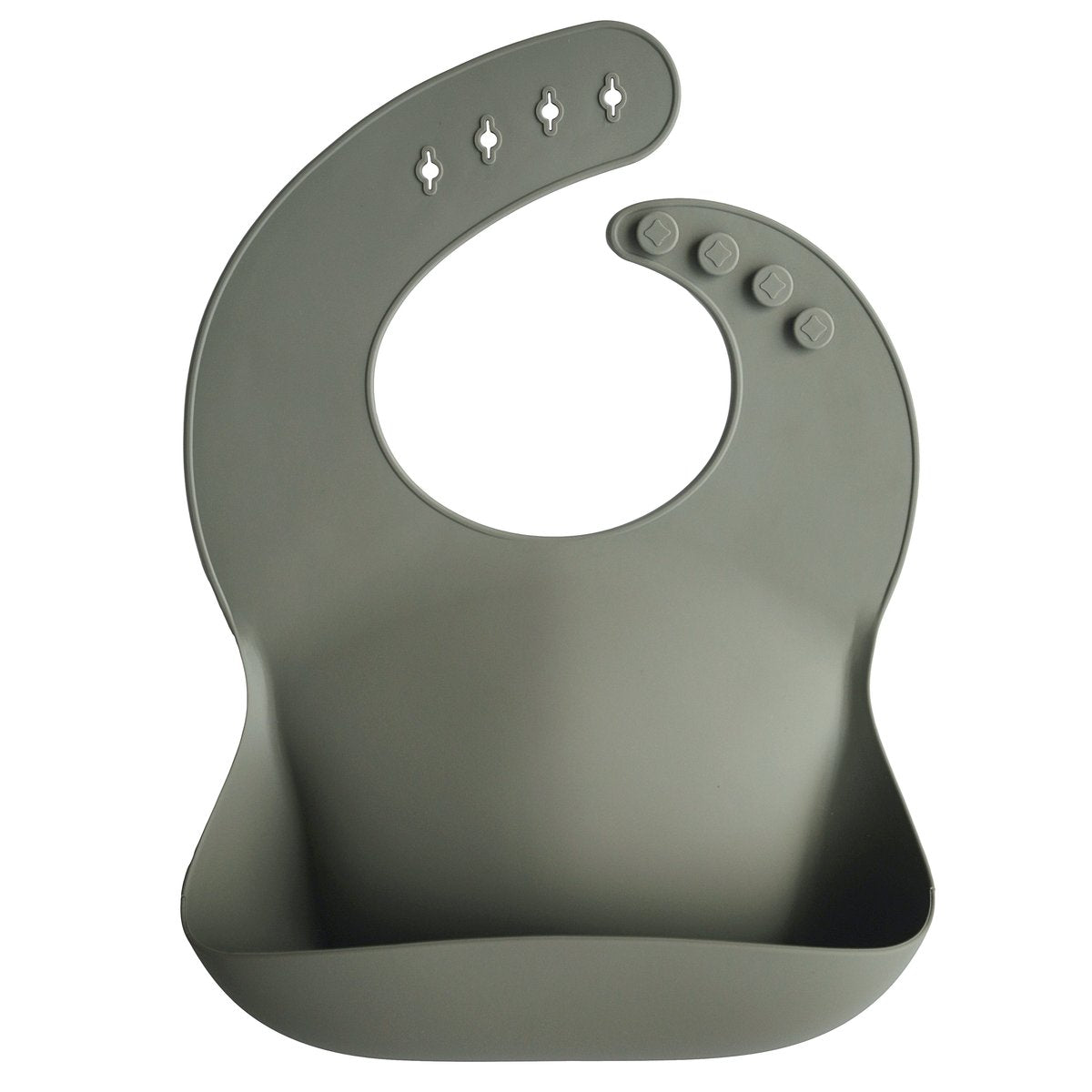 Silicone Baby Bib (Silver Sage)