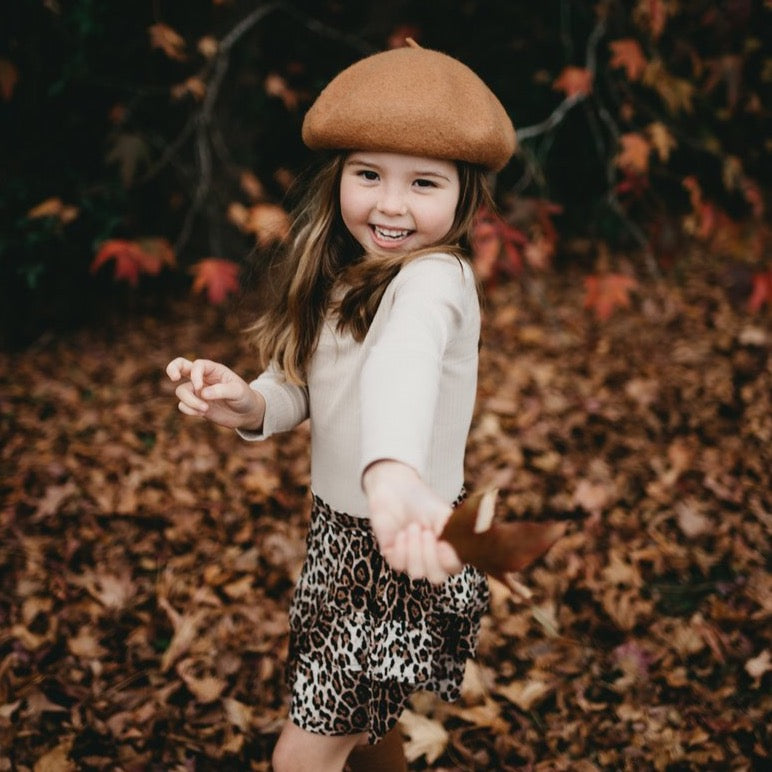 Picnic Knee-High Socks - Chestnut