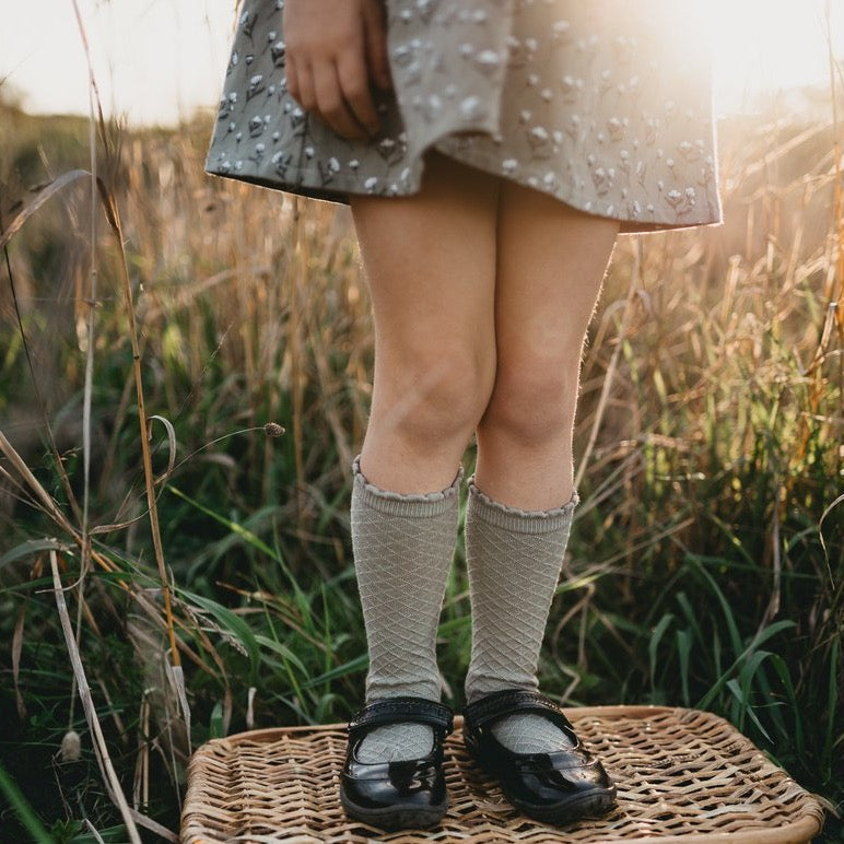 Picnic Knee-High Socks - Conifer