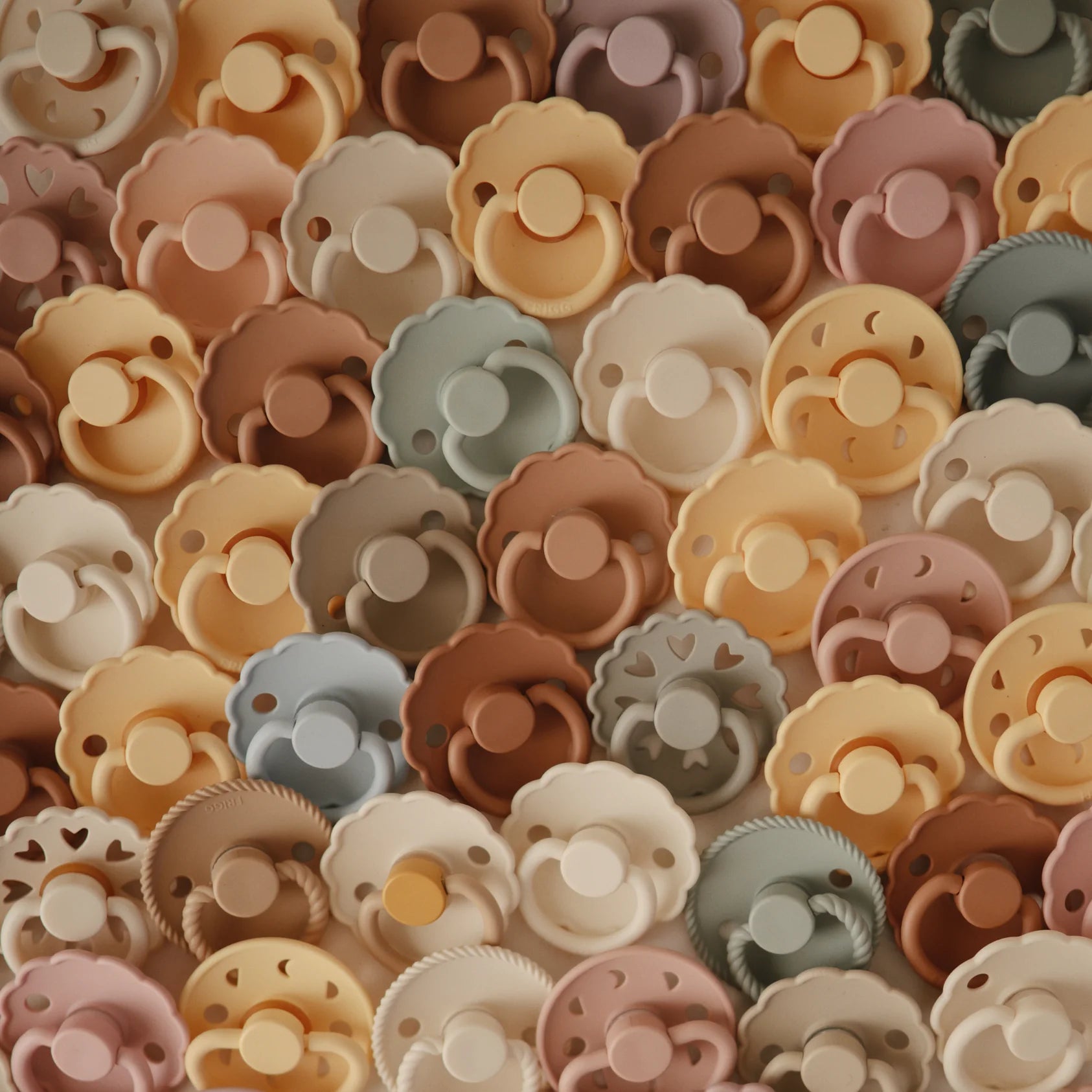 Silver Grey Natural Rubber Pacifier 2 Pack - 0-6 Months