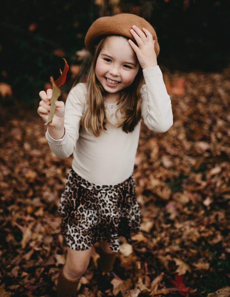 Willow Long Sleeve Henley Cotton Top - Fawn