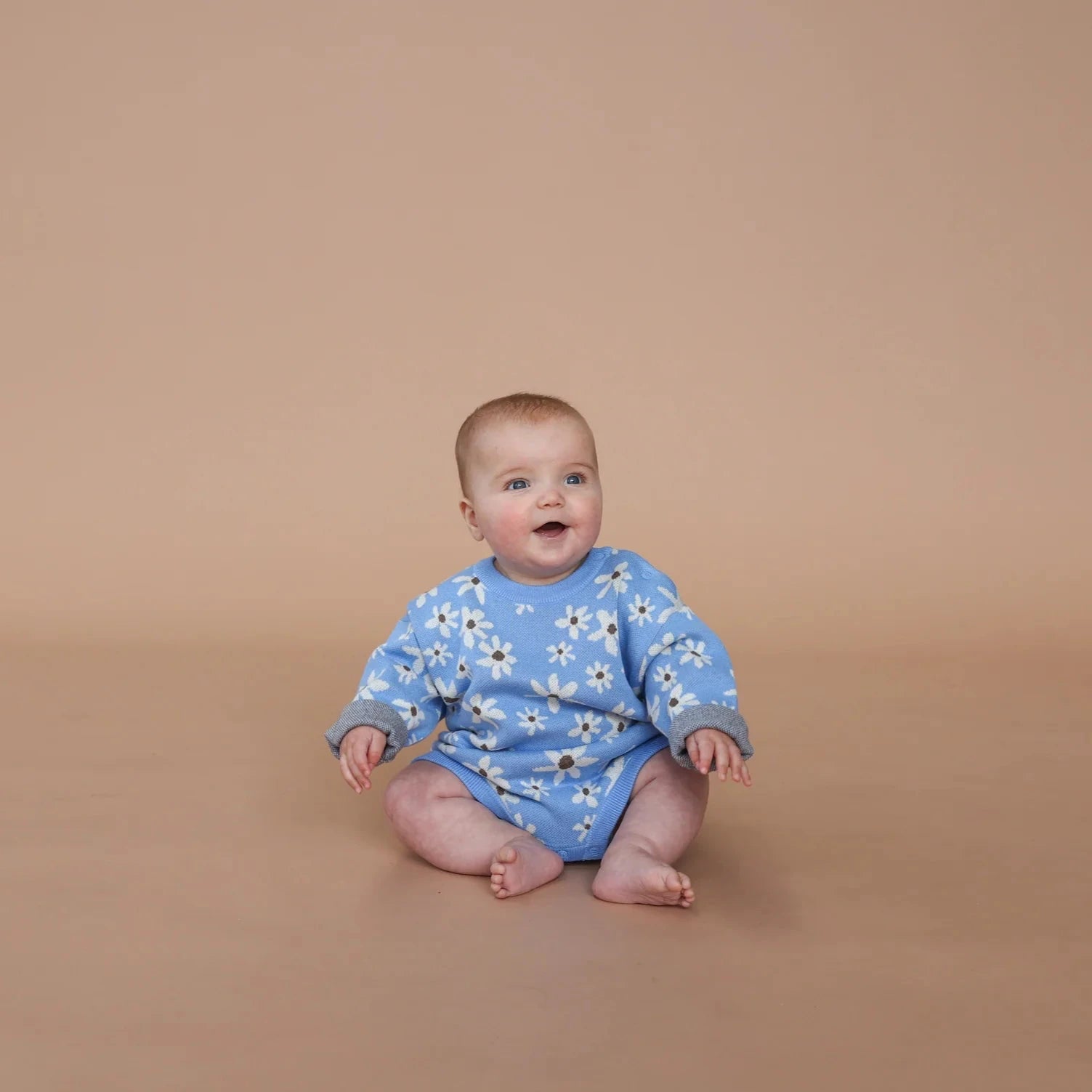 Wild Flower Romper - Sky