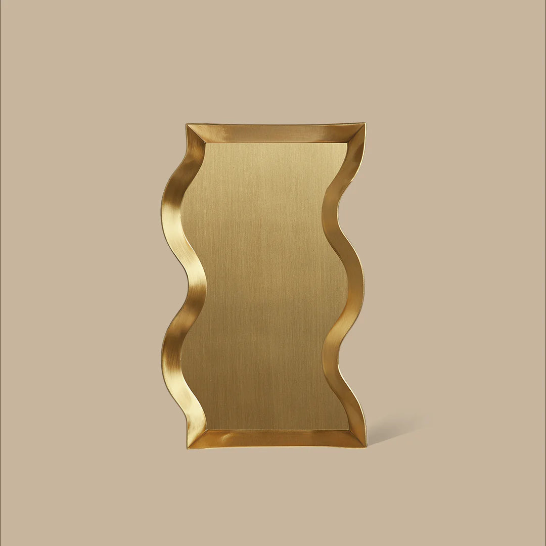 Wave Brass Tray