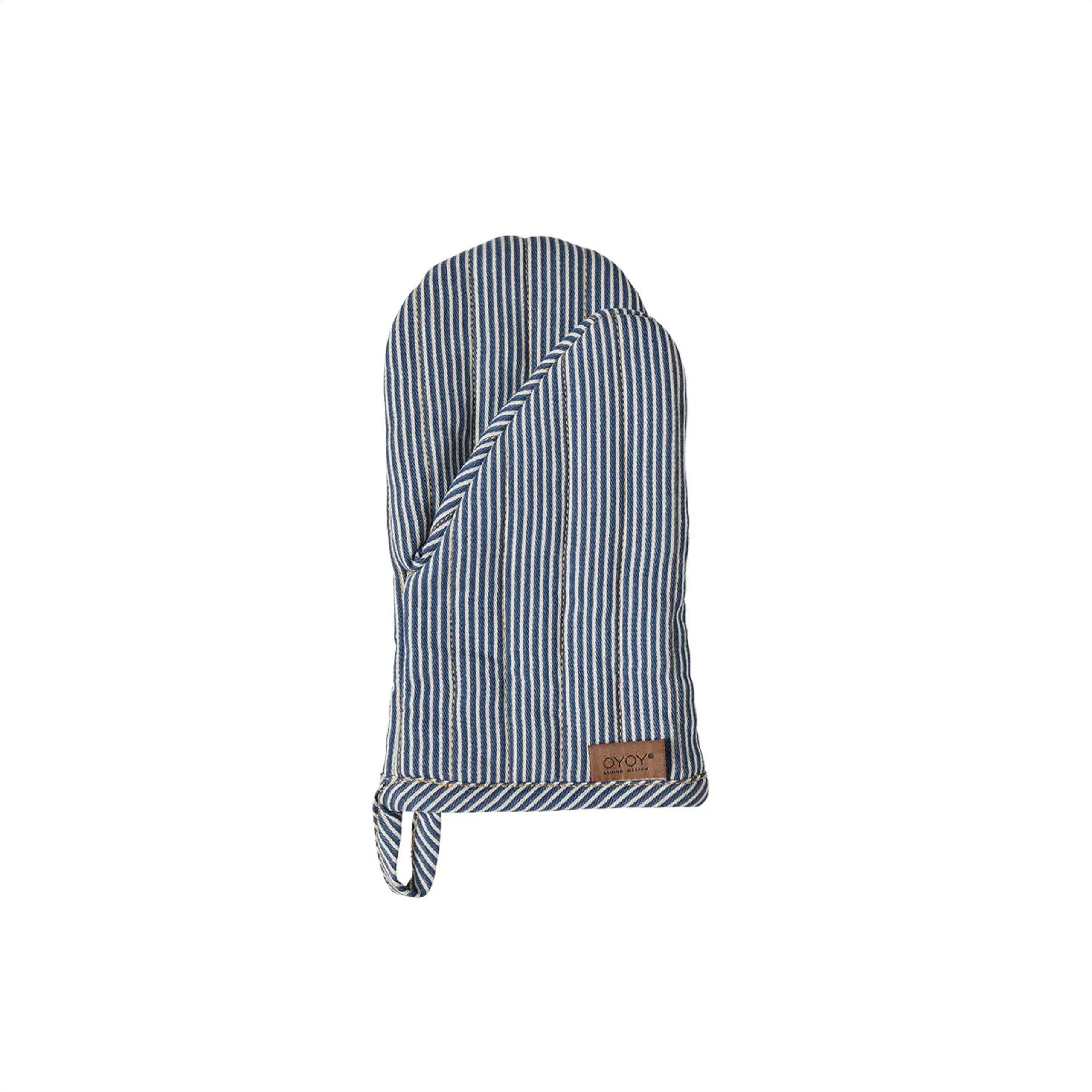 Striped Denim Kitchen Glove