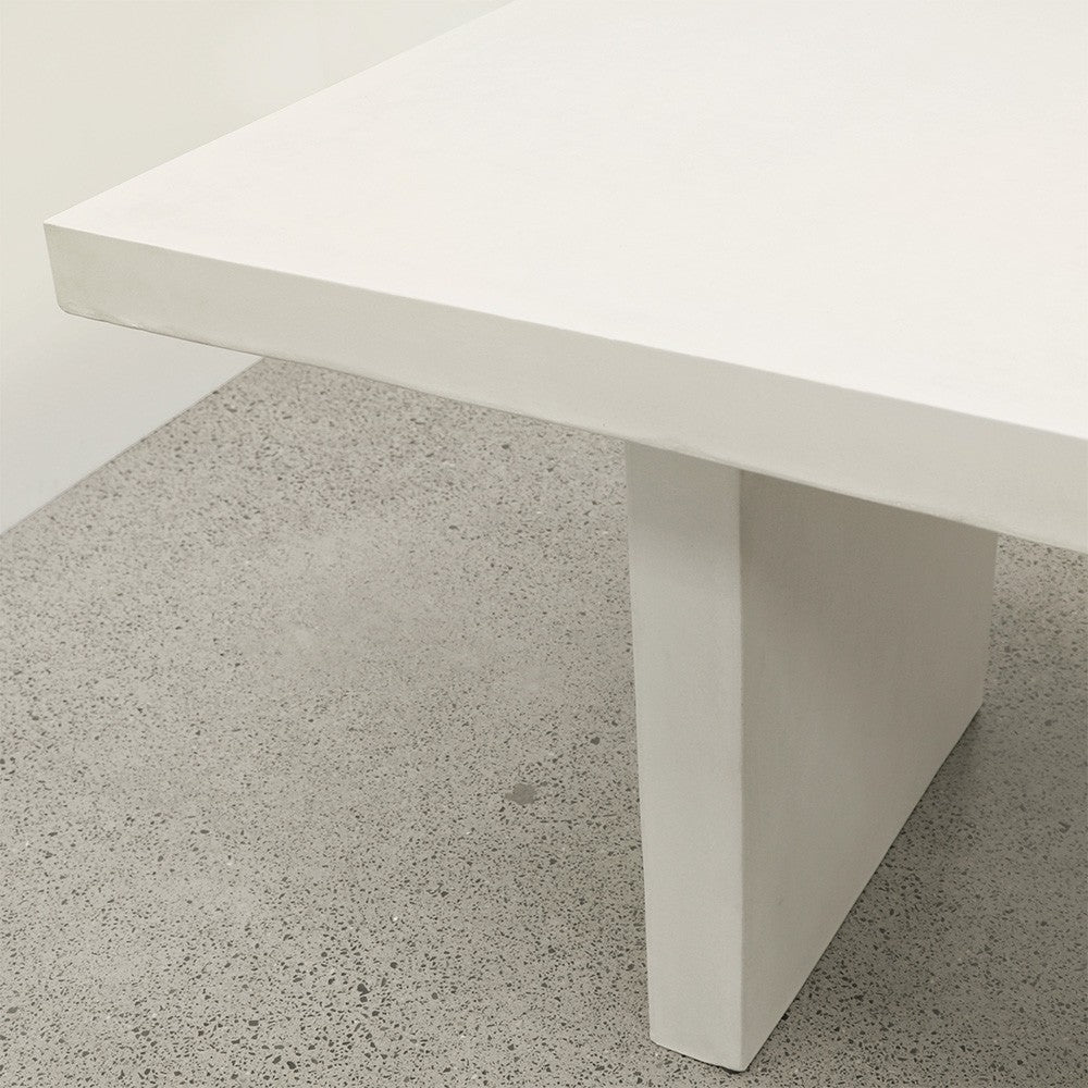 Palma Outdoor Concrete Table White - 200CM