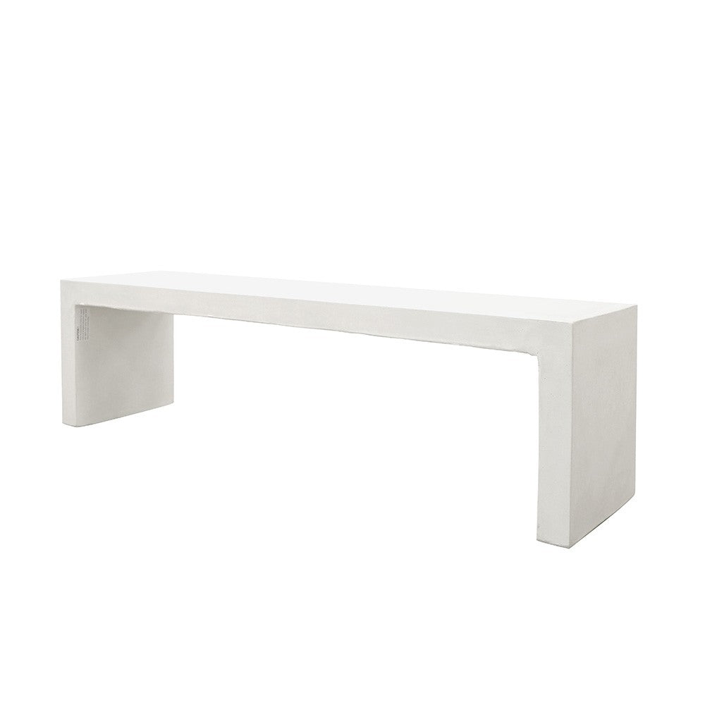 Palma Long Bench White - 160CM