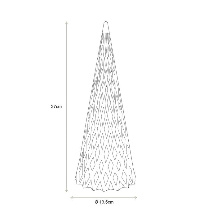 Porcelain Christmas Tree Sculpture - Diamond