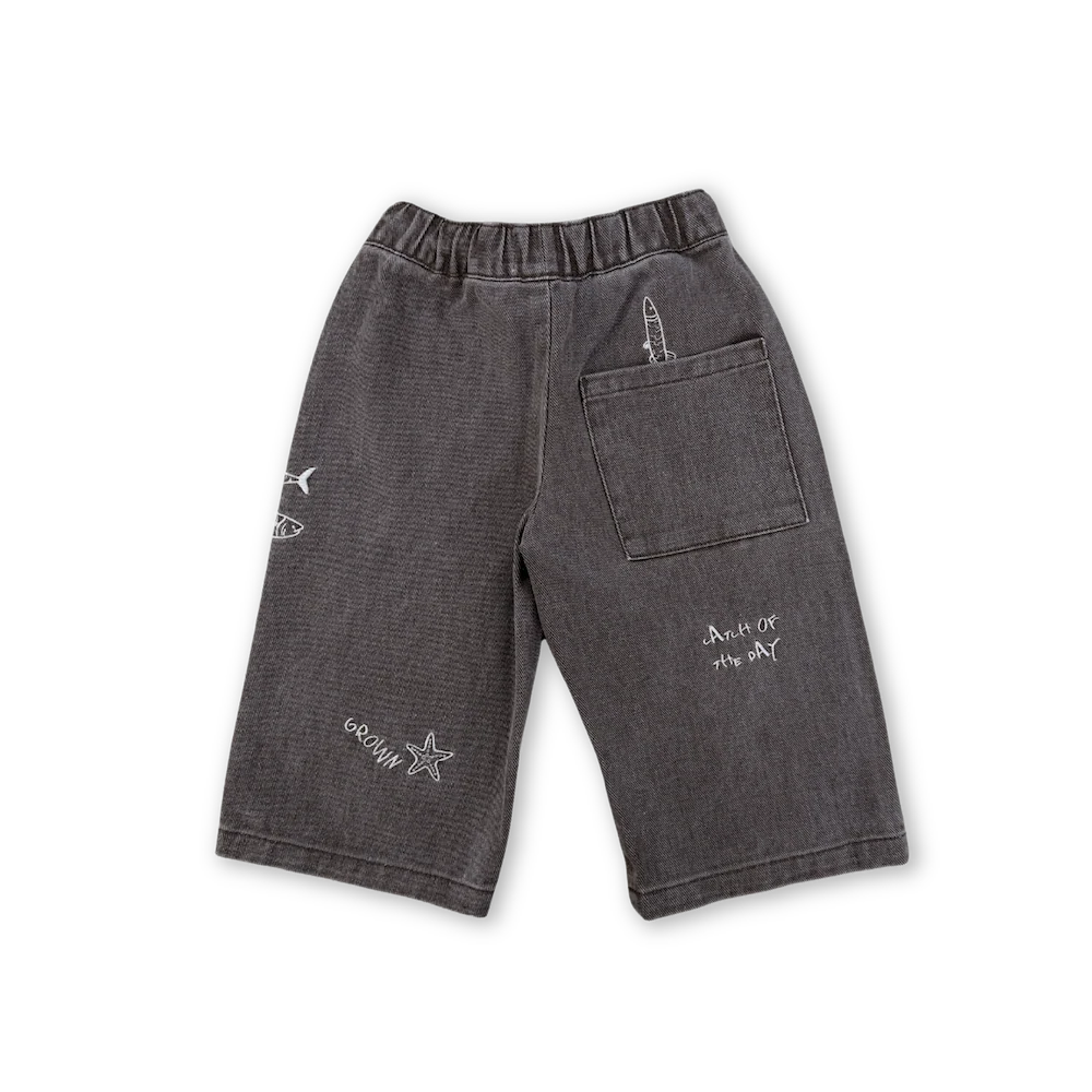 Fishy Business Denim Jeans - Ash