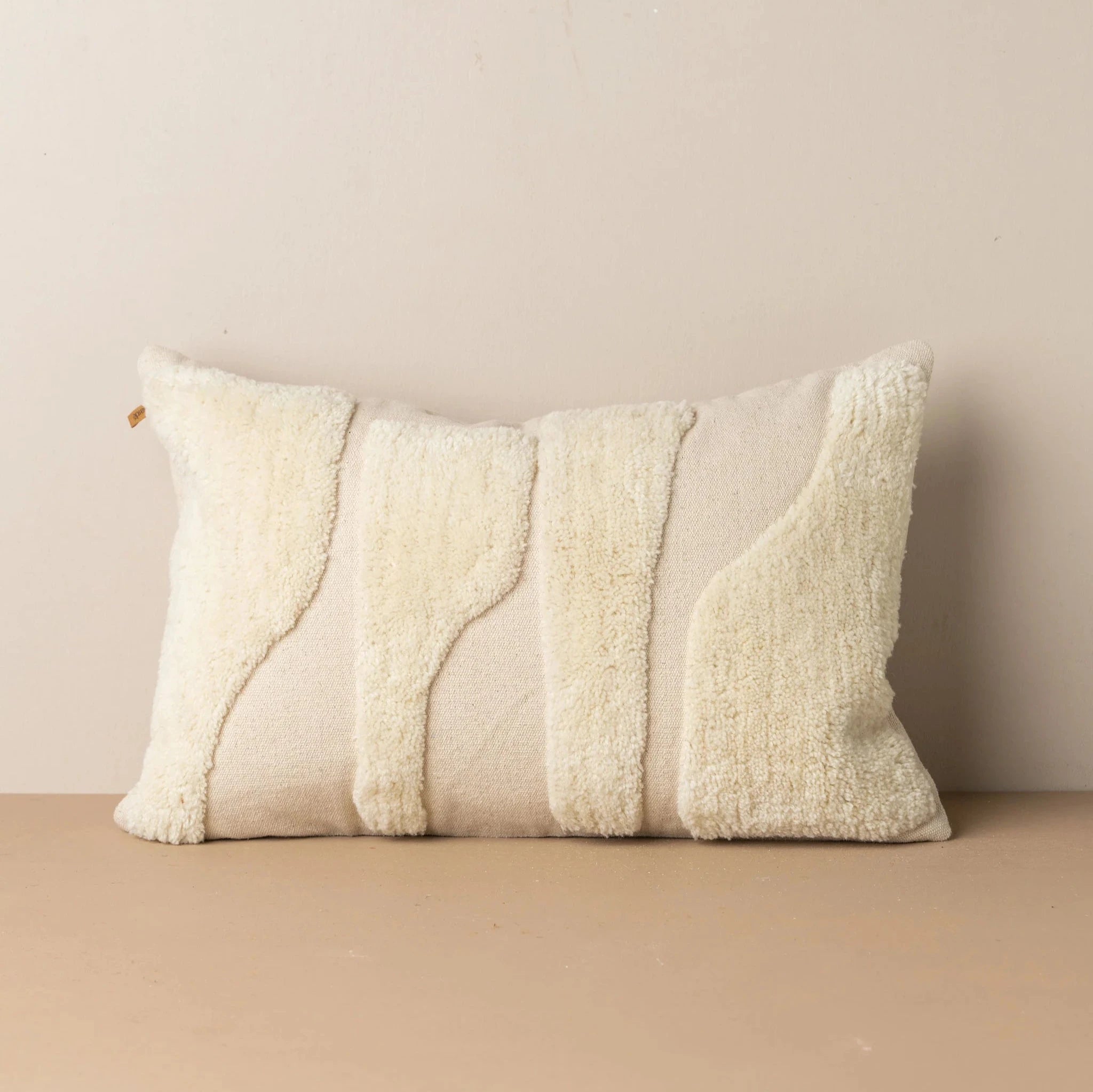 Abstract Lumbar Cushion - Ivory