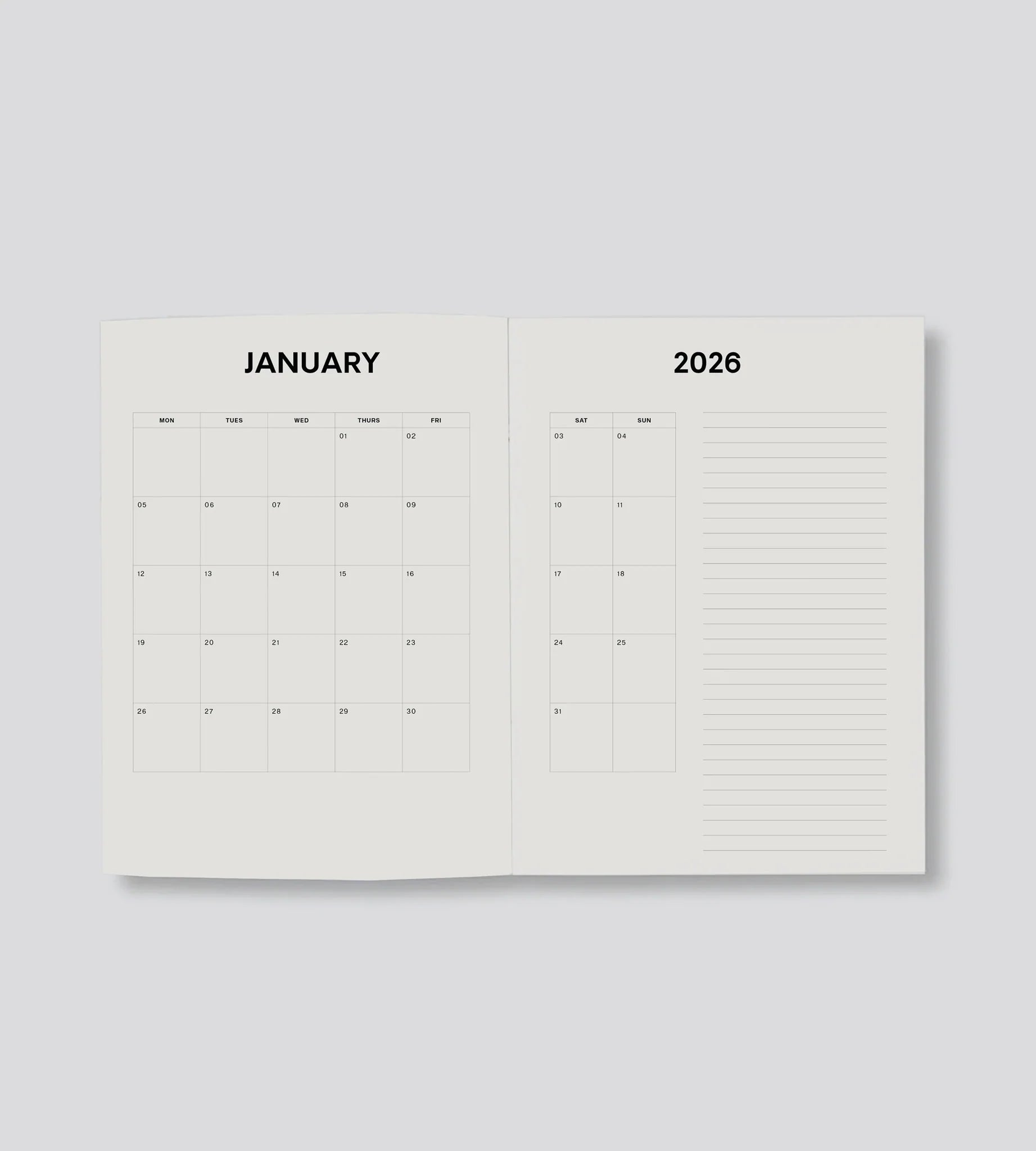 WEEKLY DIARY 2026 | DUSK