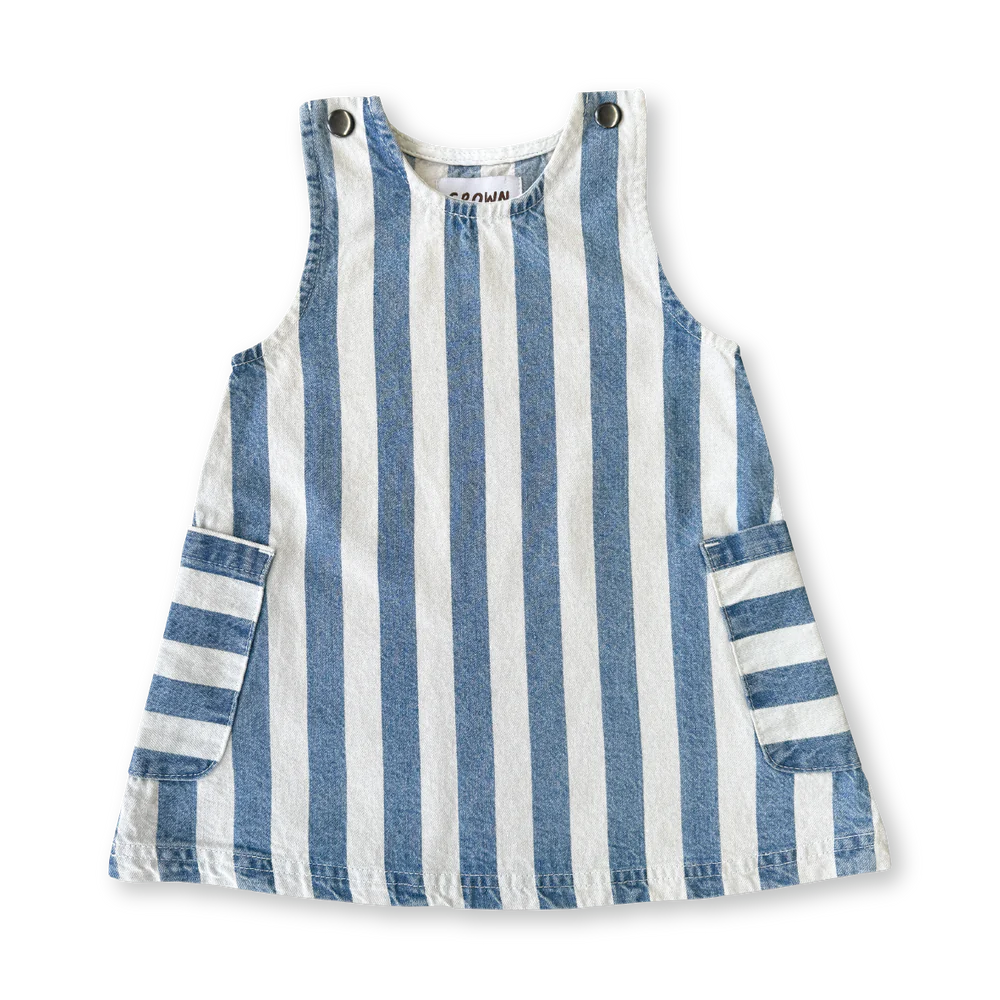 DENIM STRIPE DRESS