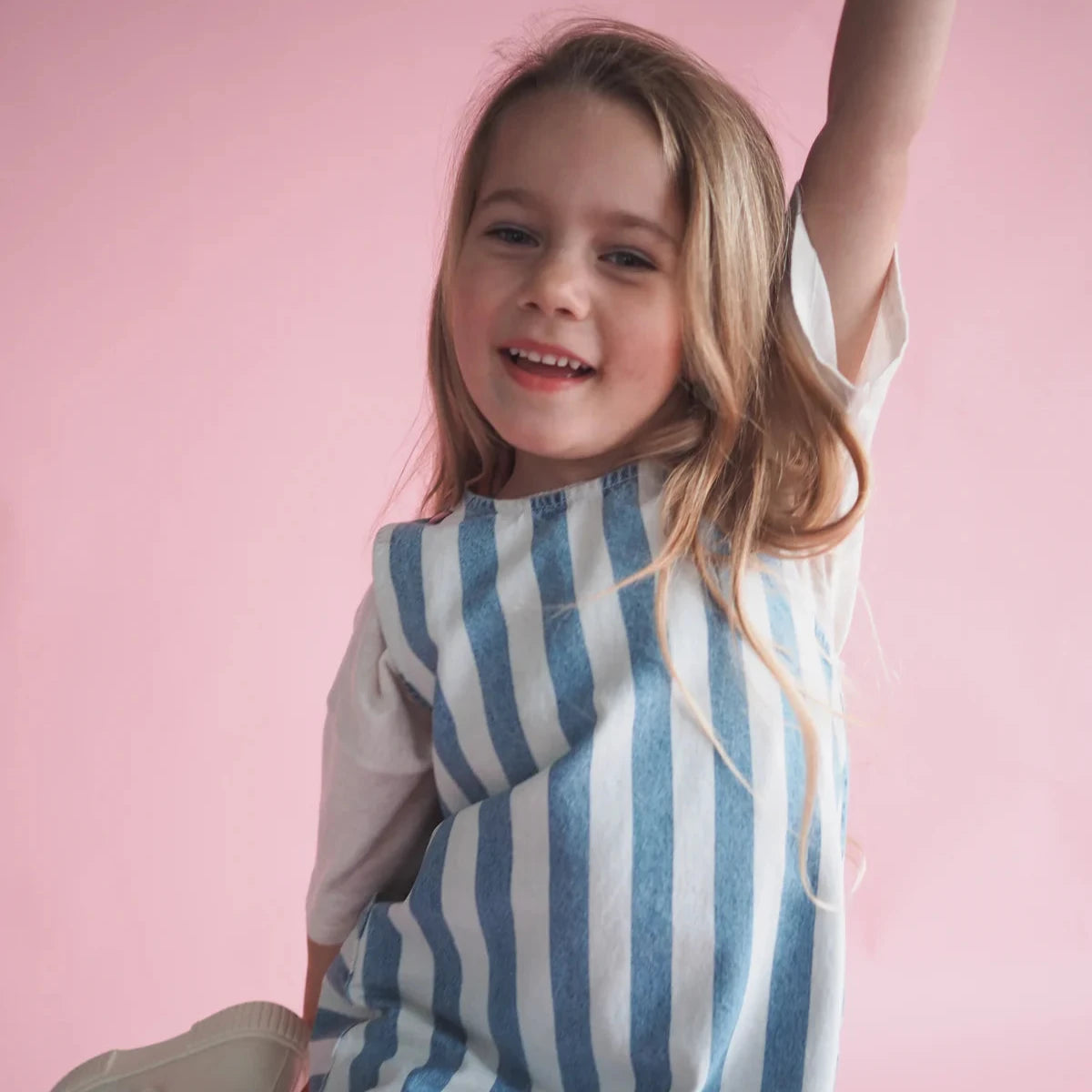 DENIM STRIPE DRESS