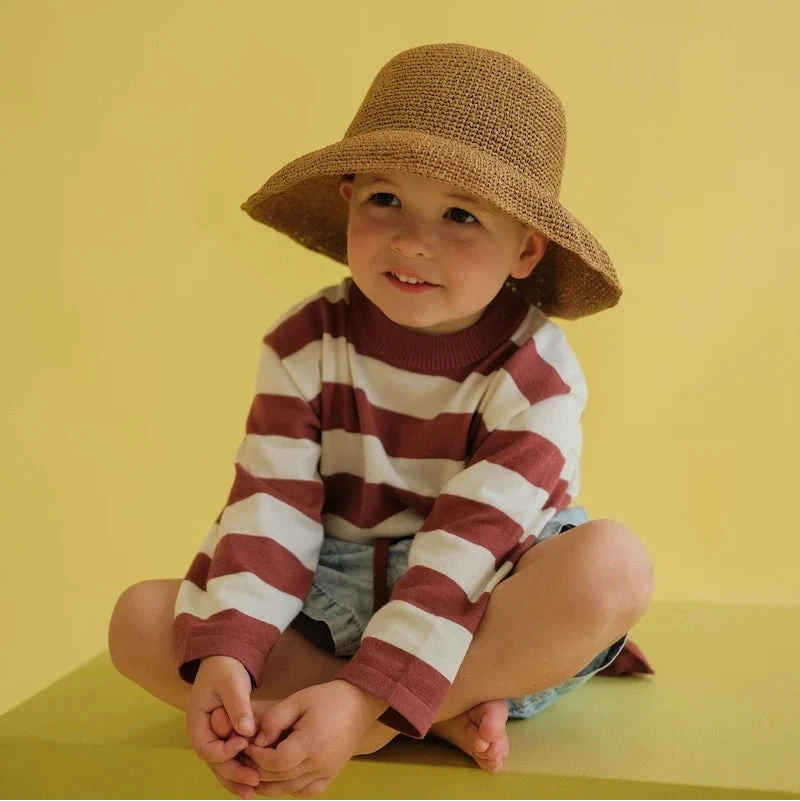 Crochet Adjustable Hat - Natural
