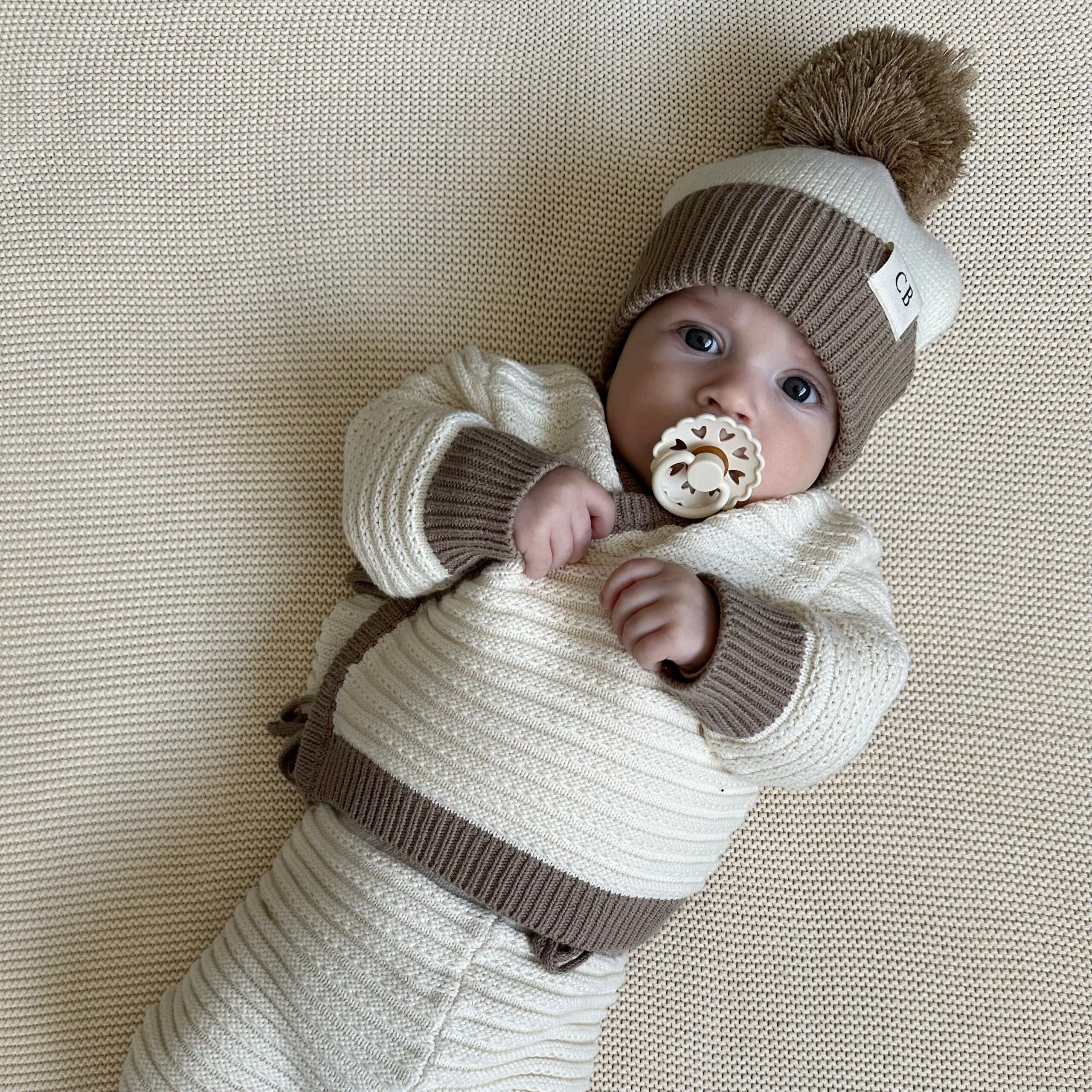 Latte Baby Beanie