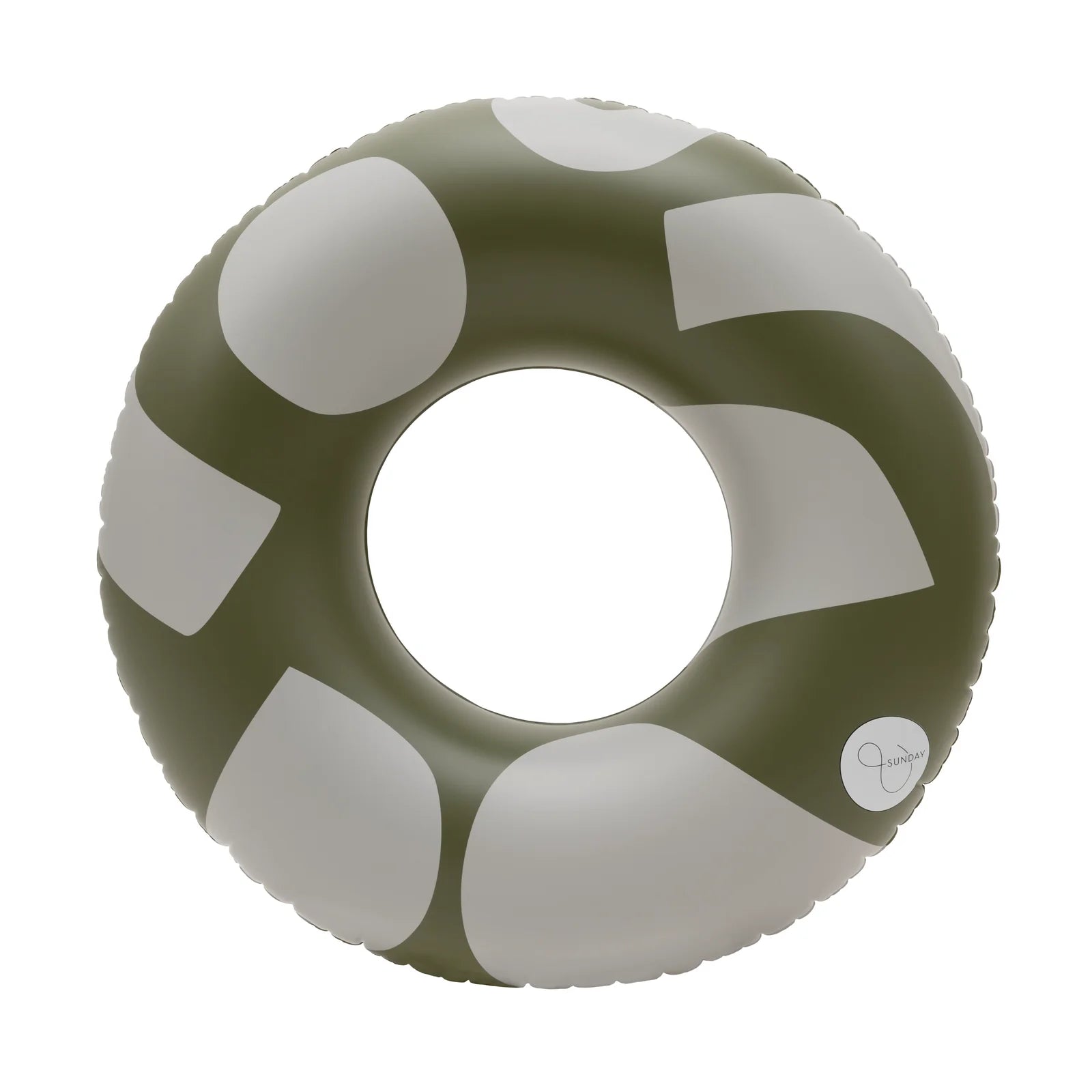 PLAYFUL OVERSIZED POOL TUBE - OLIVE