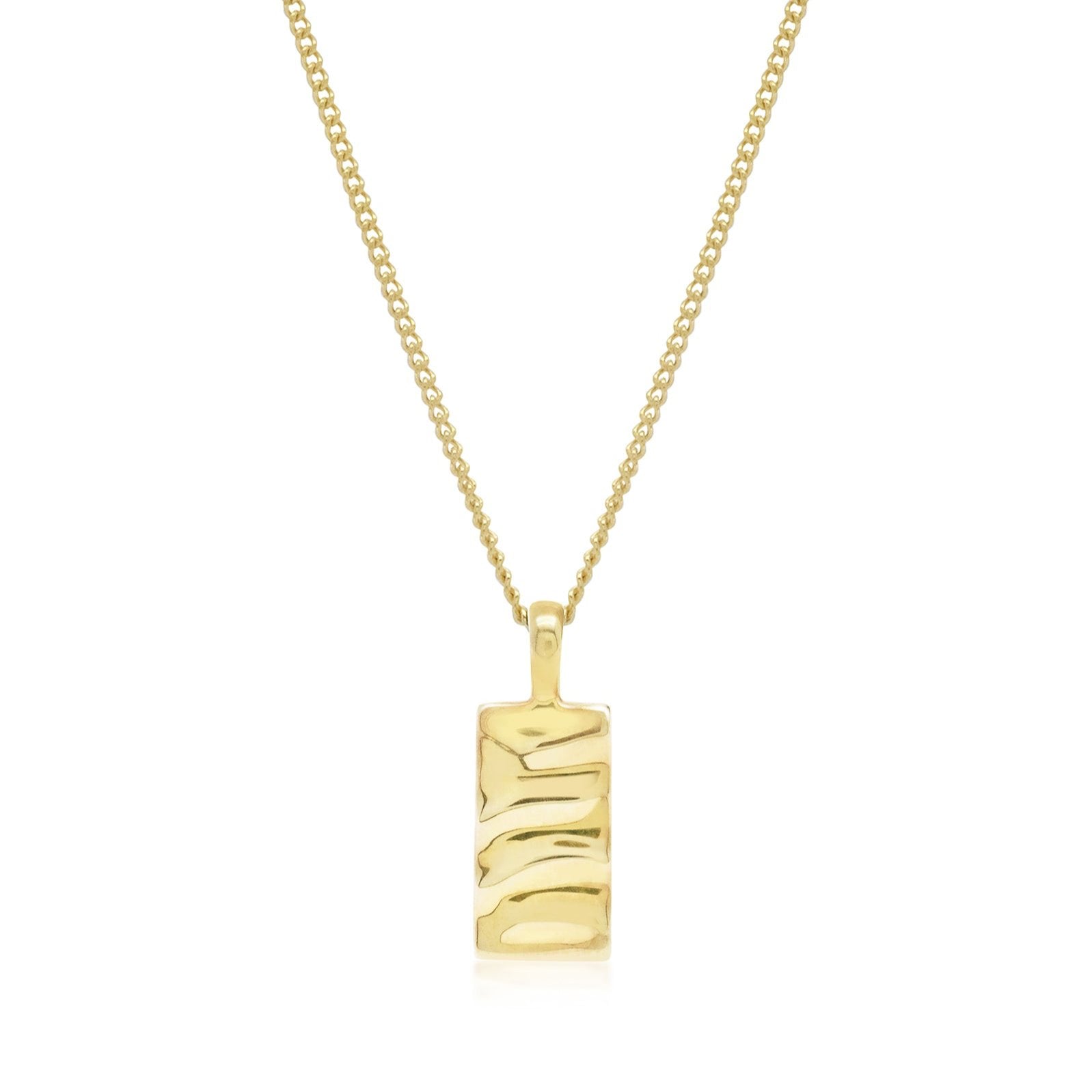 Isla Rectangle Necklace - Gold