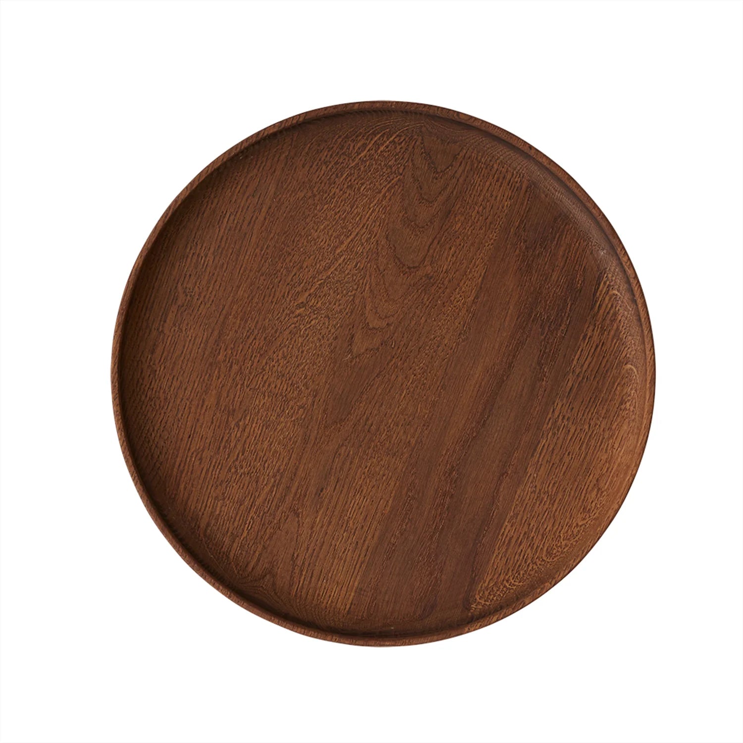 Inka Wood Tray Round - Large Dark