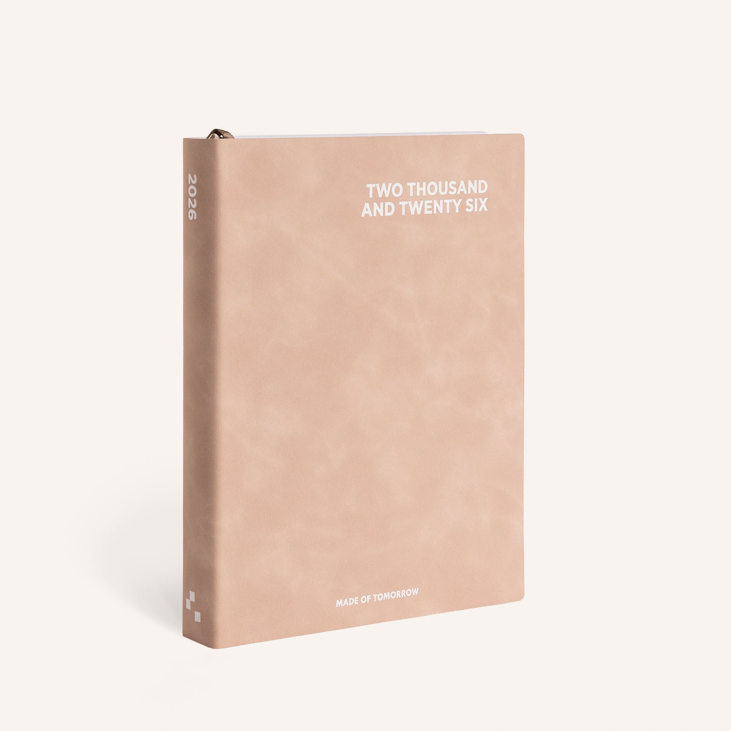 2026 A5 Daily Diary - Faux Leather Petal