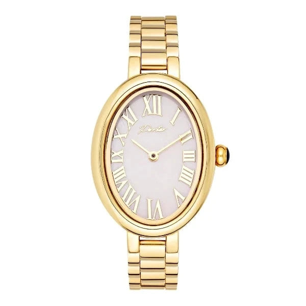 Baby Link Watch - Pearl Pink Face/Gold