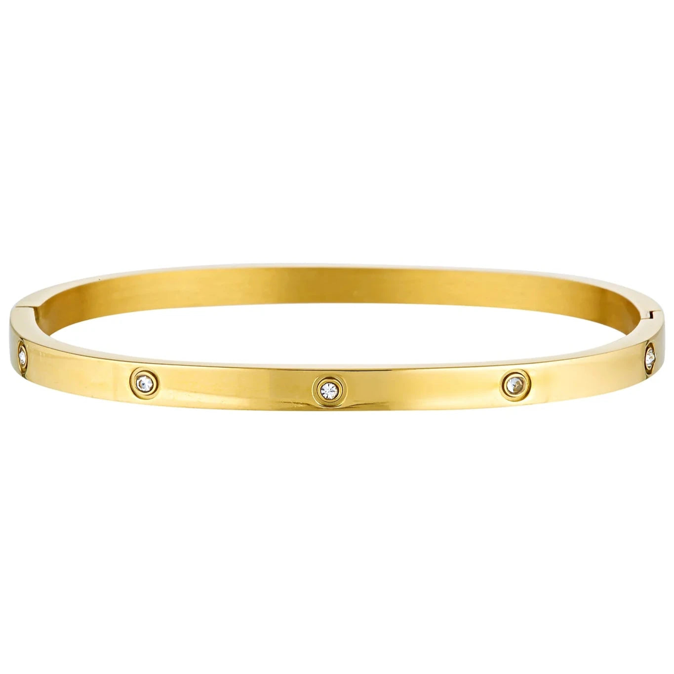 Dylan Bangle Gold - Celestial Clear