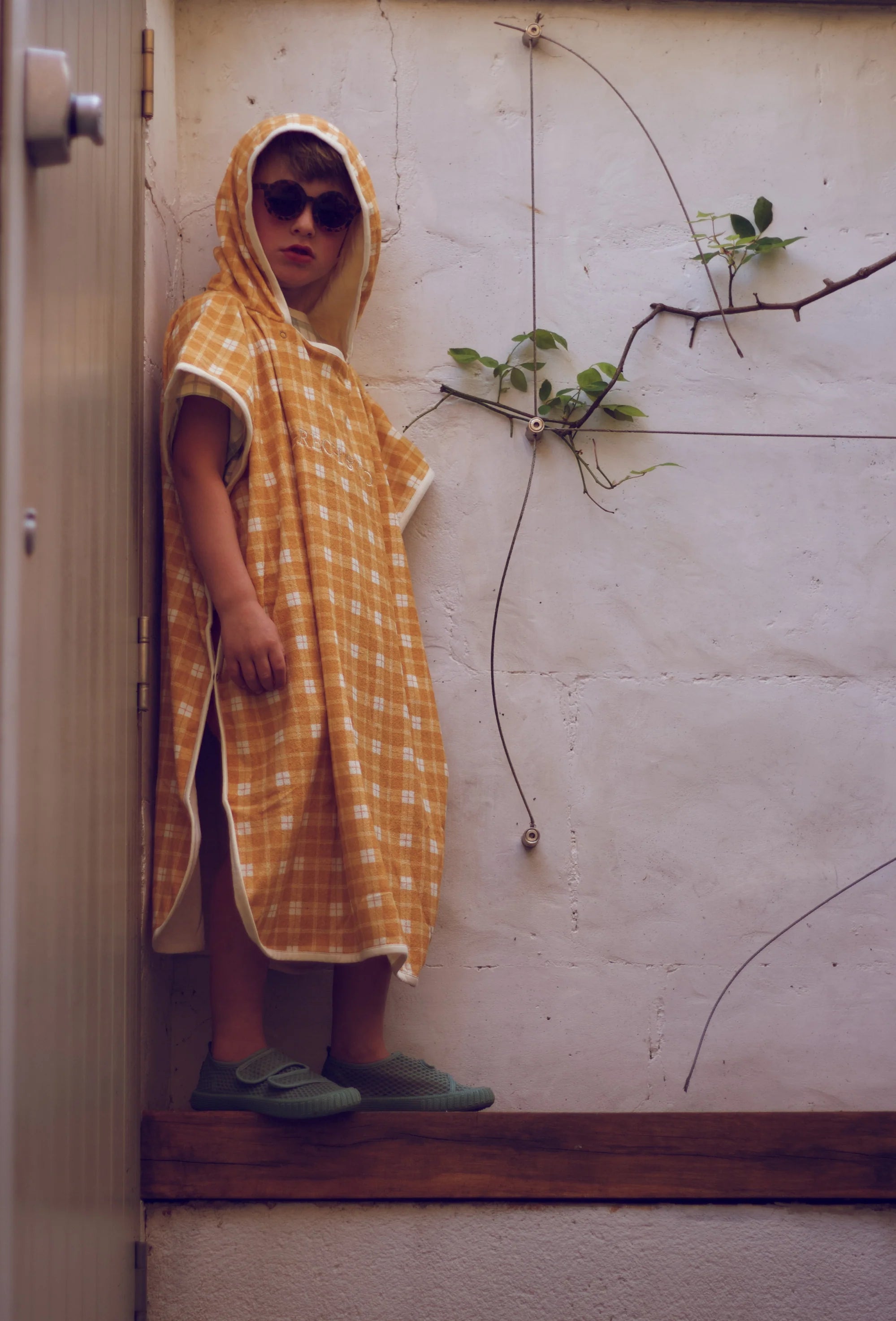 Bathing Towel Poncho - Scandi Floral