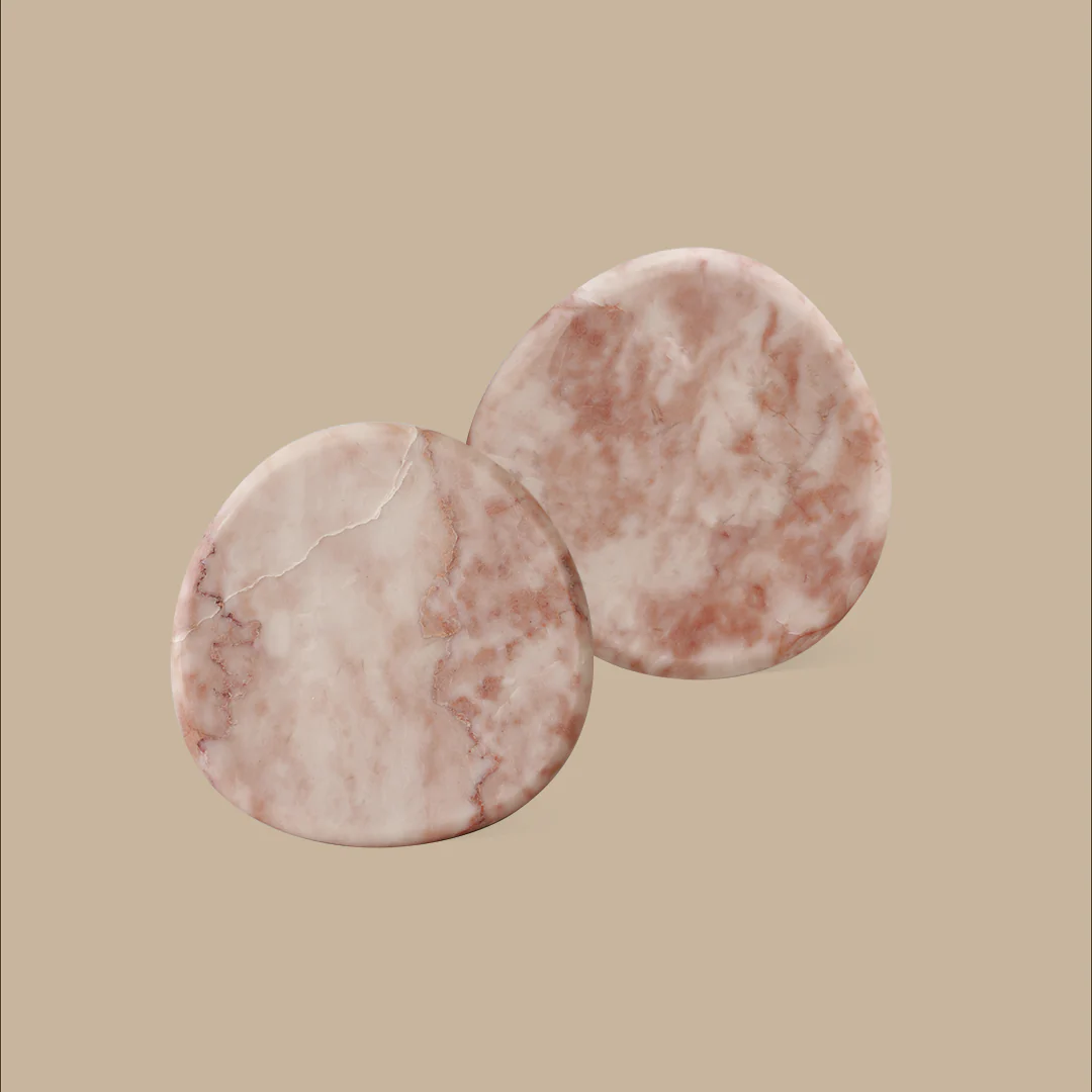 Marble Coaster Set - Rosa