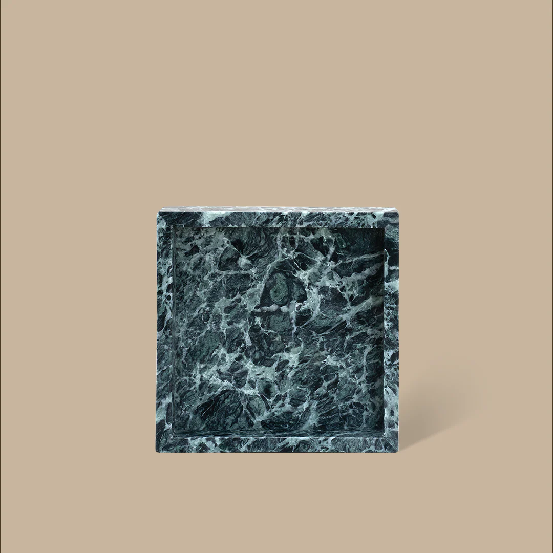 Forma Square Tray - Verde Alpi Marble