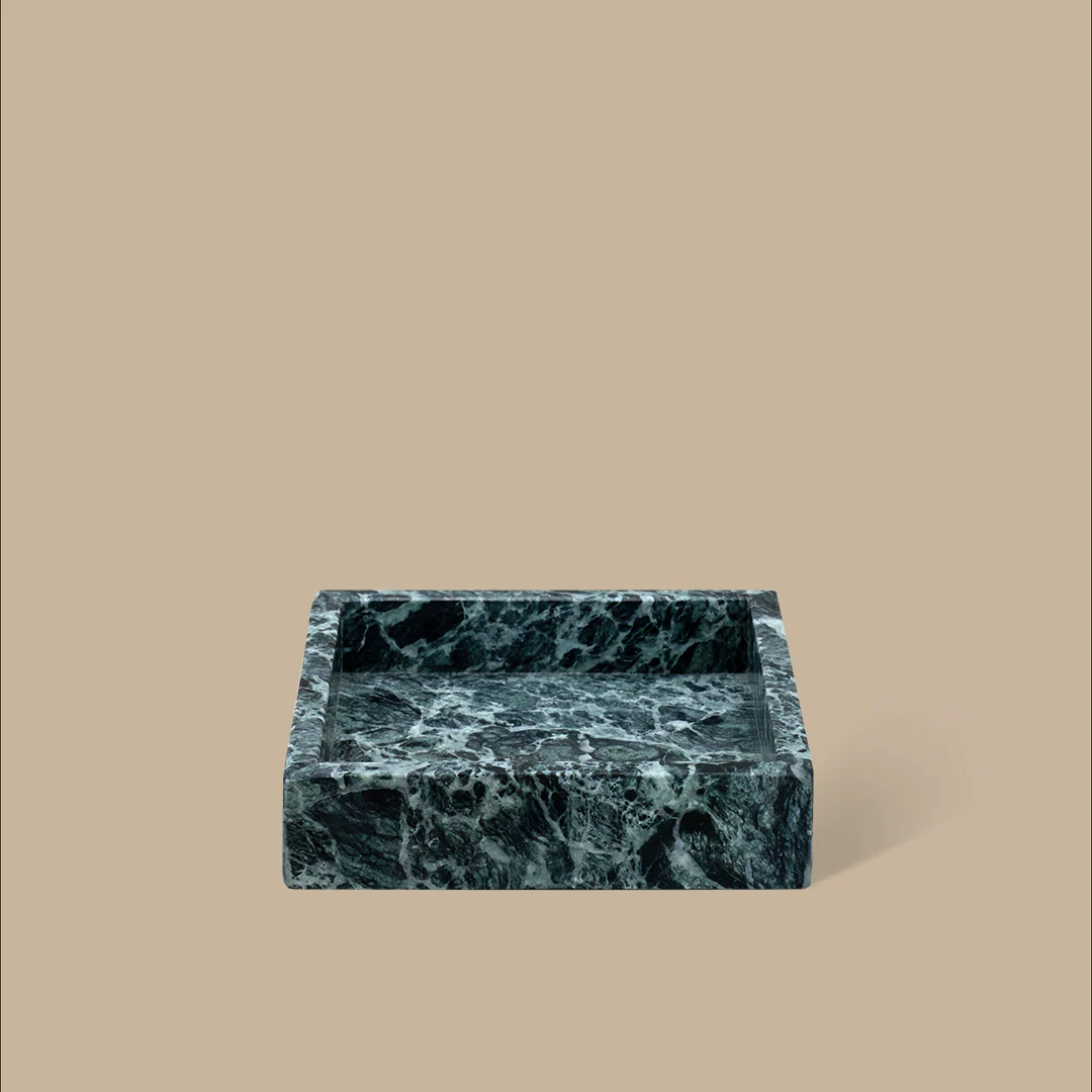 Forma Square Tray - Verde Alpi Marble