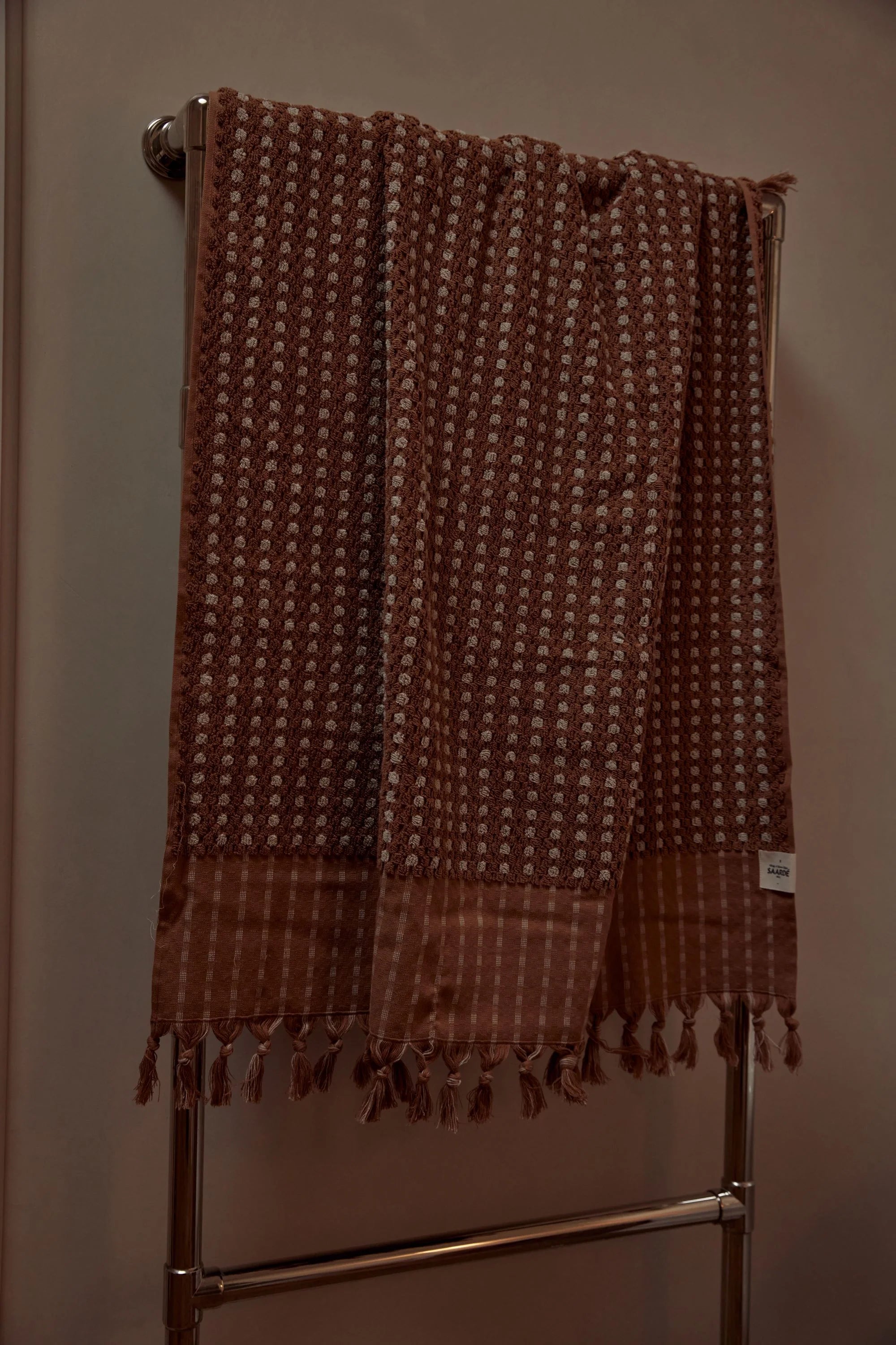 Chickpea Hand Towel - Terracotta/Stone