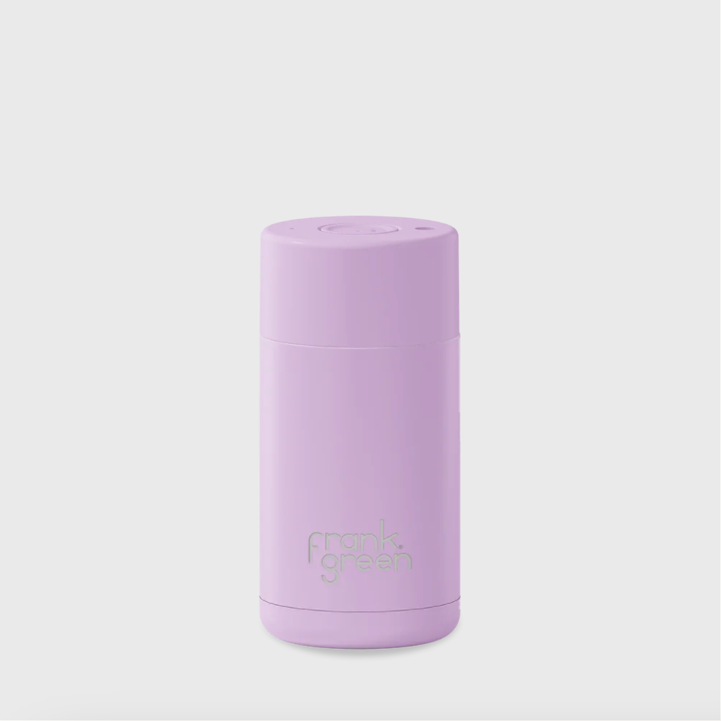 Ceramic Reusable Cup 12oz/355ml Push Button Lid - Lilac Haze