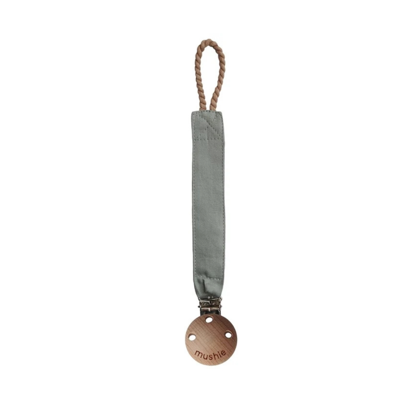Fabric Pacifier Clip - Roman Green