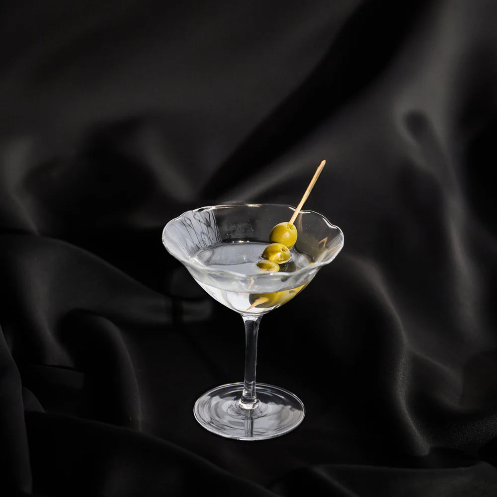FLEUR COCKTAIL COUPE - CLEAR - SET OF 4