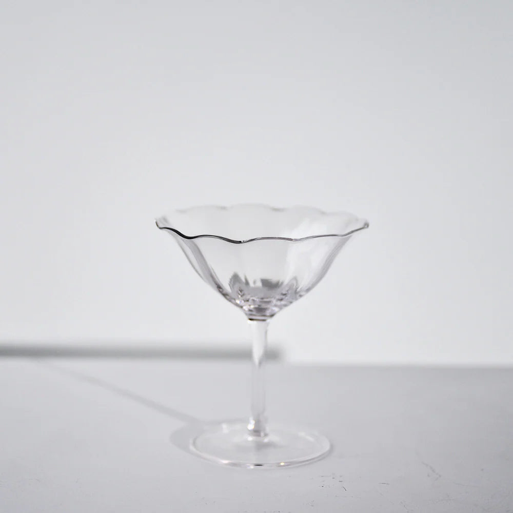 FLEUR COCKTAIL COUPE - CLEAR - SET OF 4
