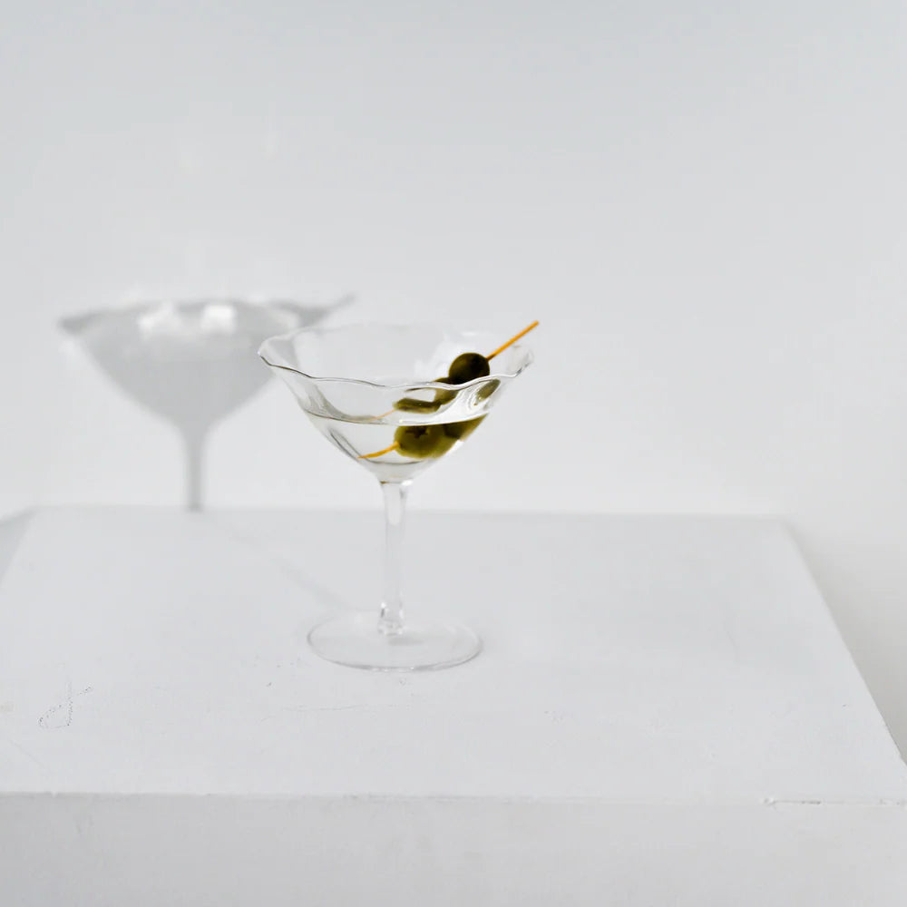 FLEUR COCKTAIL COUPE - CLEAR - SET OF 4