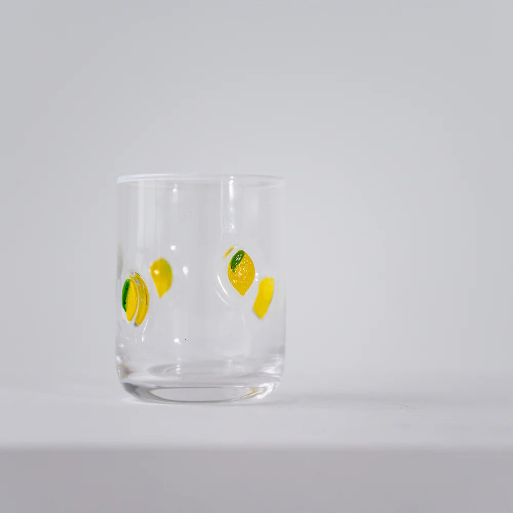 Lemon Icon Glass - Set of 4
