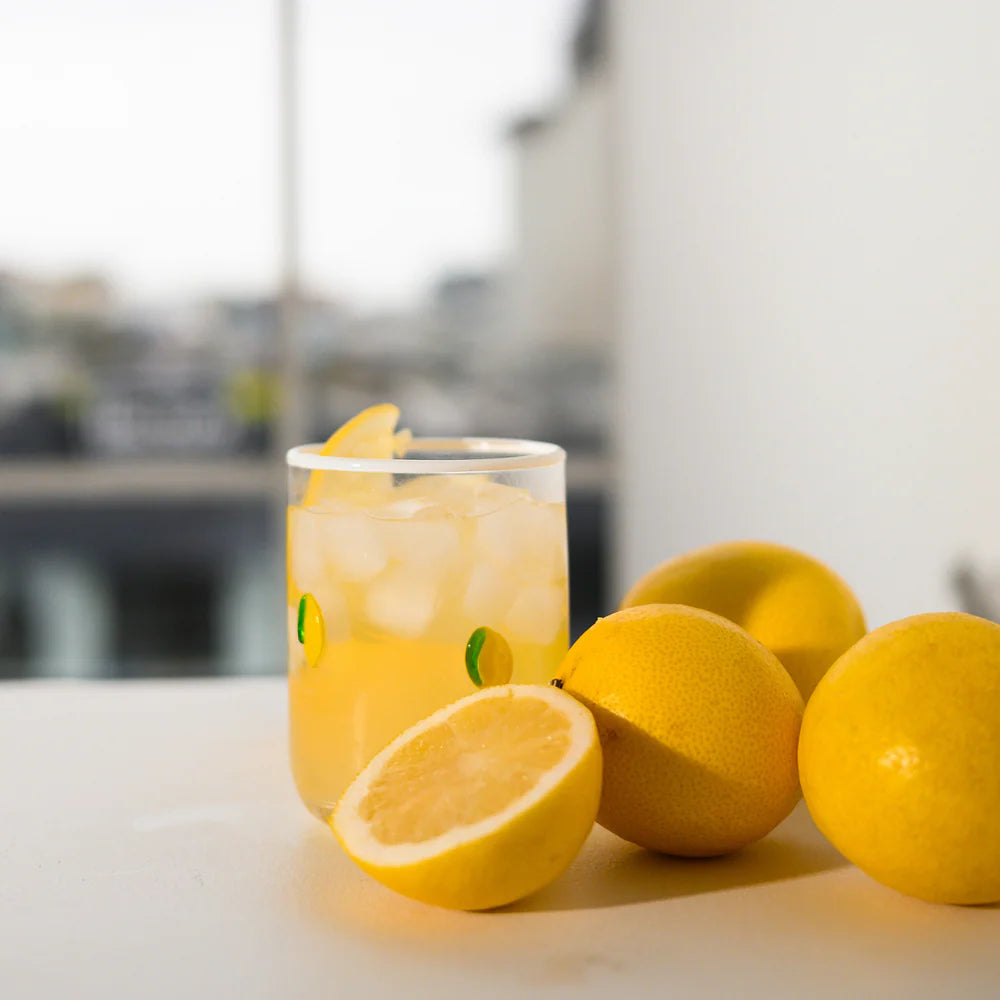 Lemon Icon Glass - Set of 4