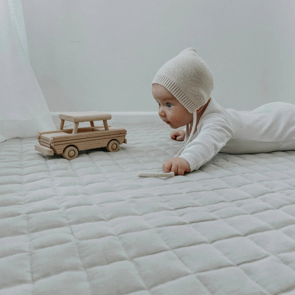 100% FRENCH FLAX LINEN PLAYMAT - SAGE