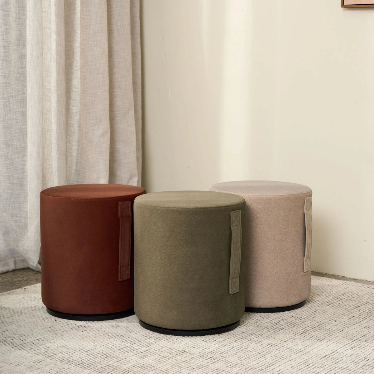Mee Swivel Ottoman - Rustwood