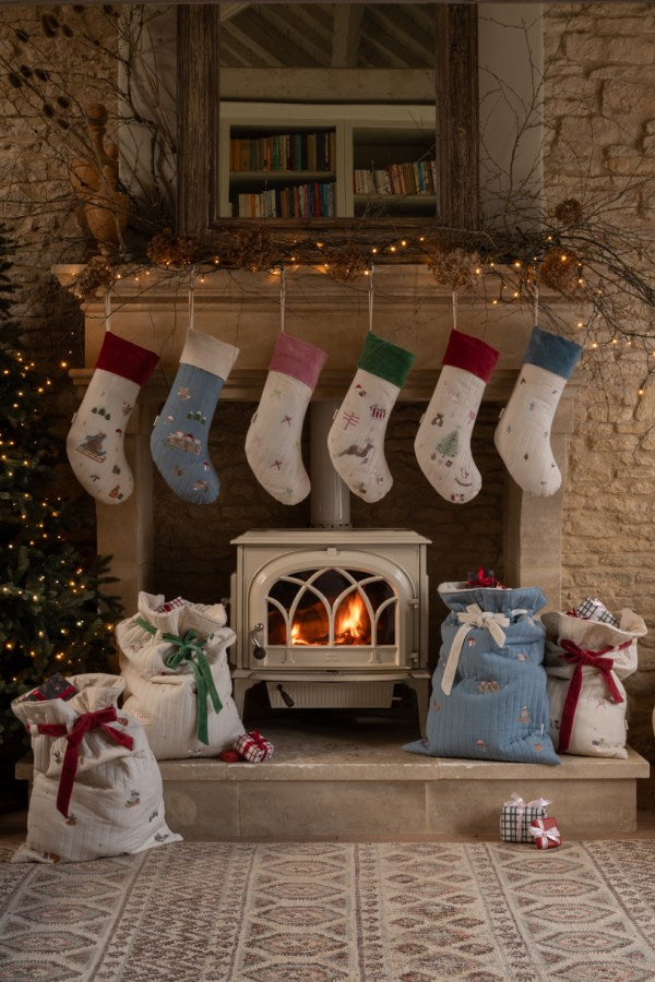 Christmas Stocking - Winter Sprigs