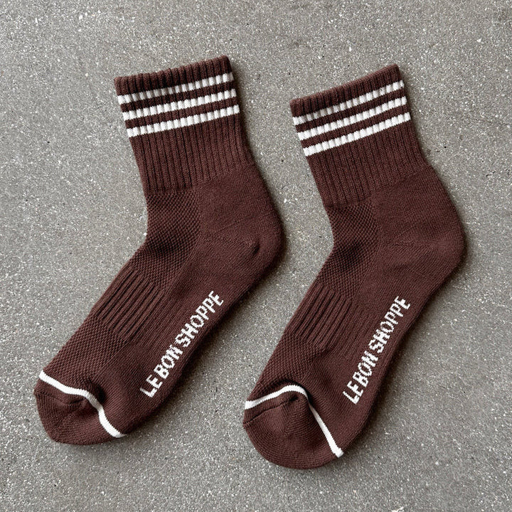 GIRLFRIEND SOCKS - MAHOGANY