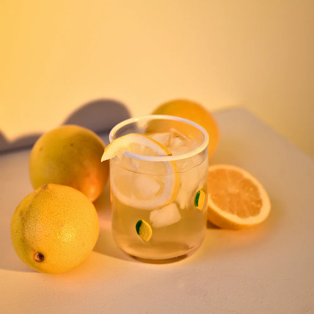 Lemon Icon Glass - Set of 4