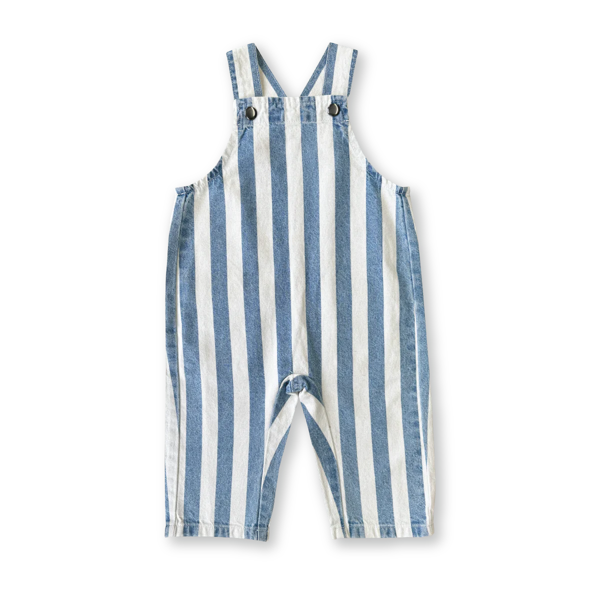 DENIM STRIPE OVERALLS