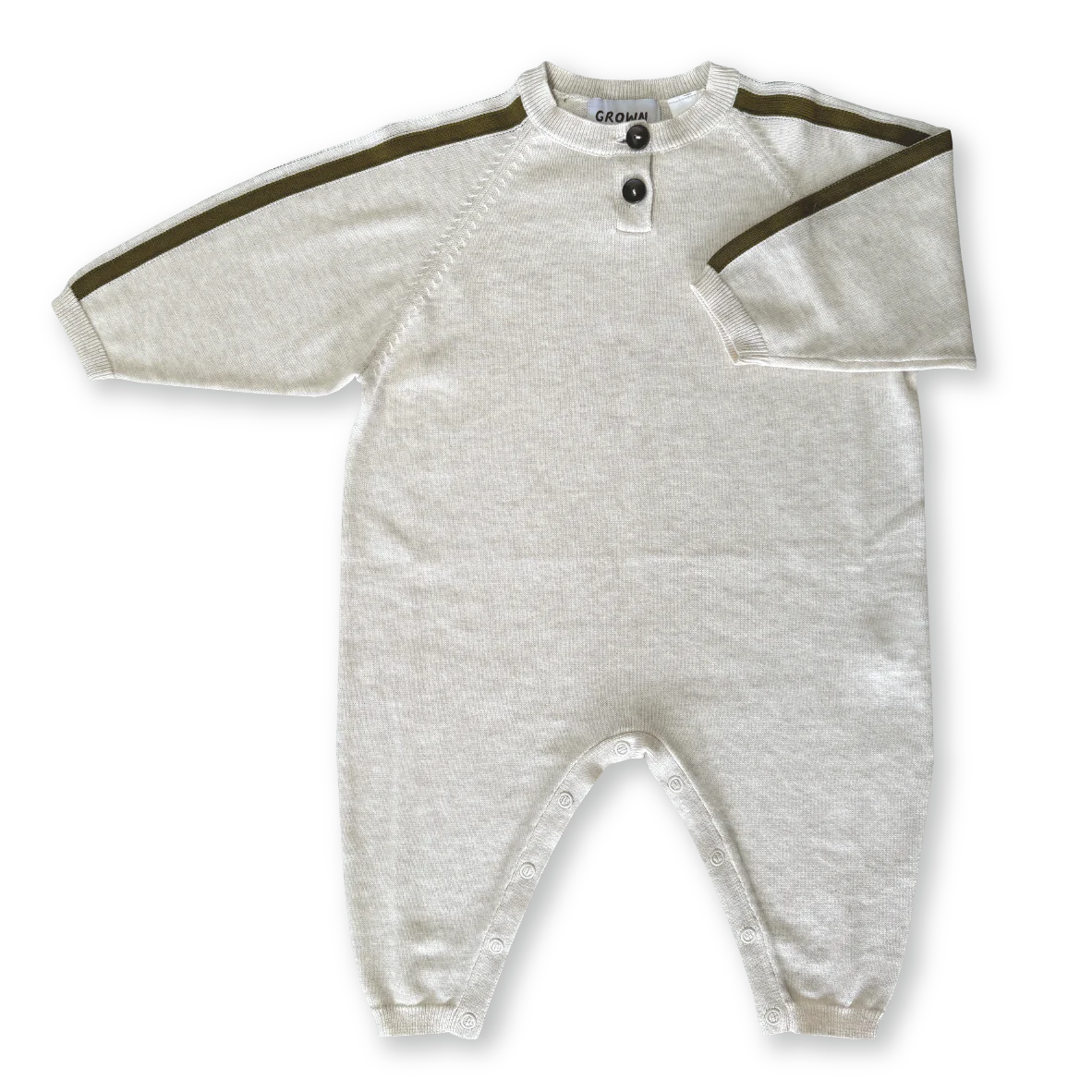 STRIPE SLEEVE STARSUIT - COCONUT