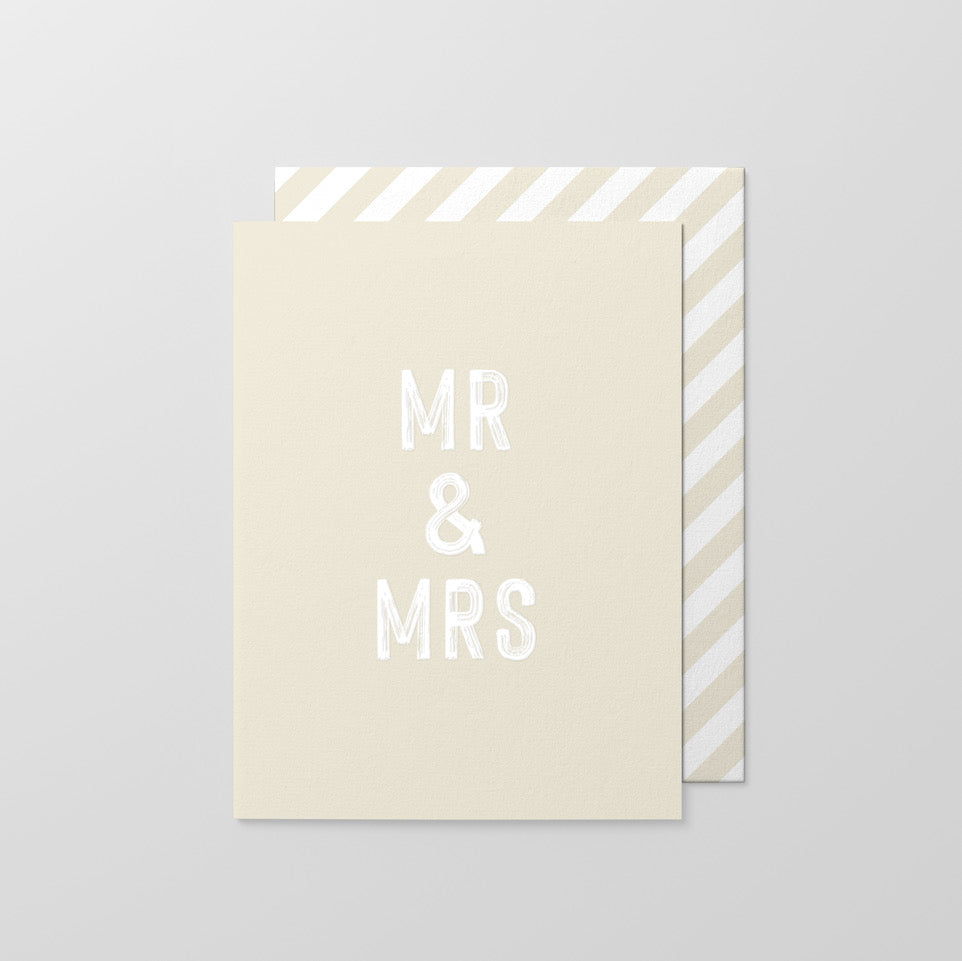 Mr & Mrs  - Greeting Card