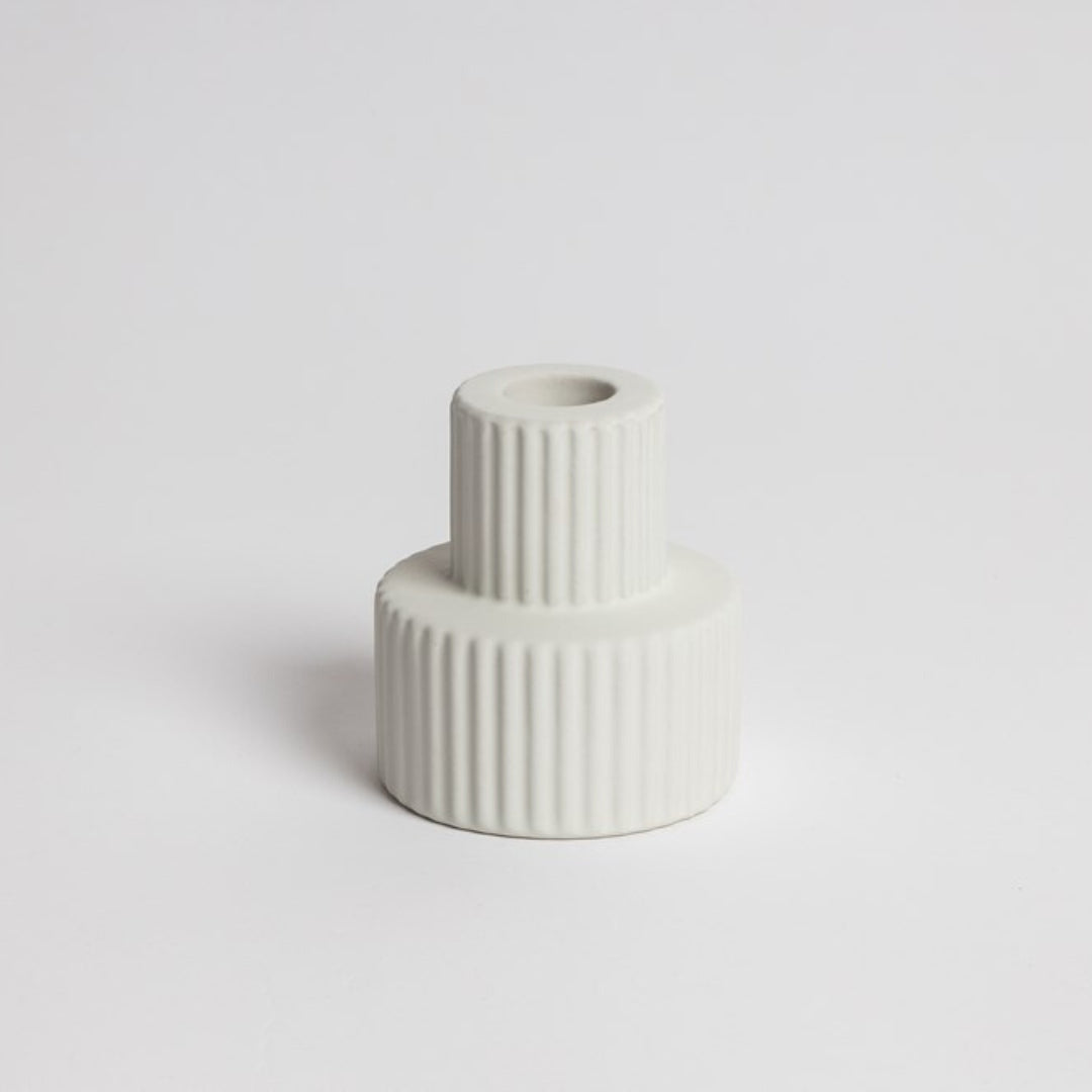 Merdeka Candle Holder - White