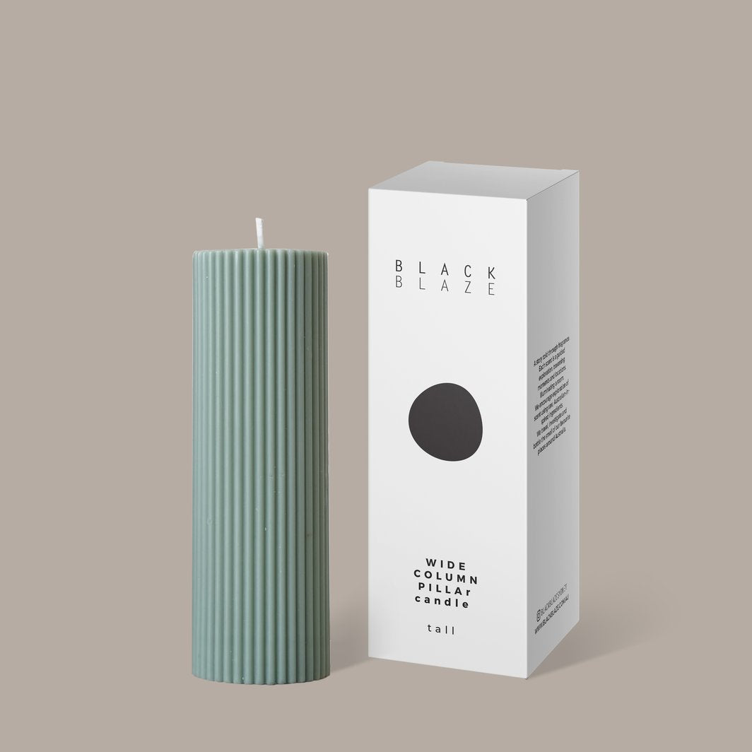 Wide Column Pillar Candle - Eucalyptus