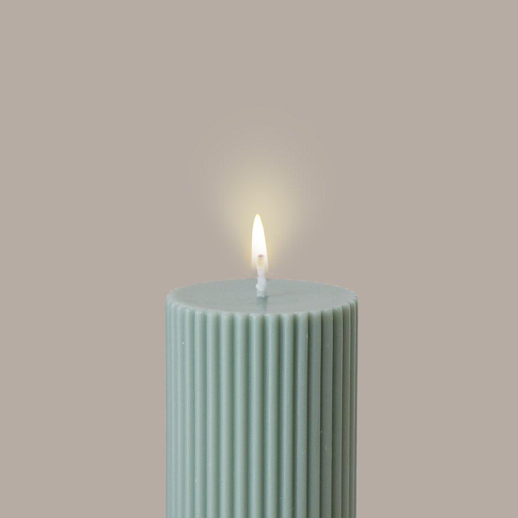 Wide Column Pillar Candle - Eucalyptus